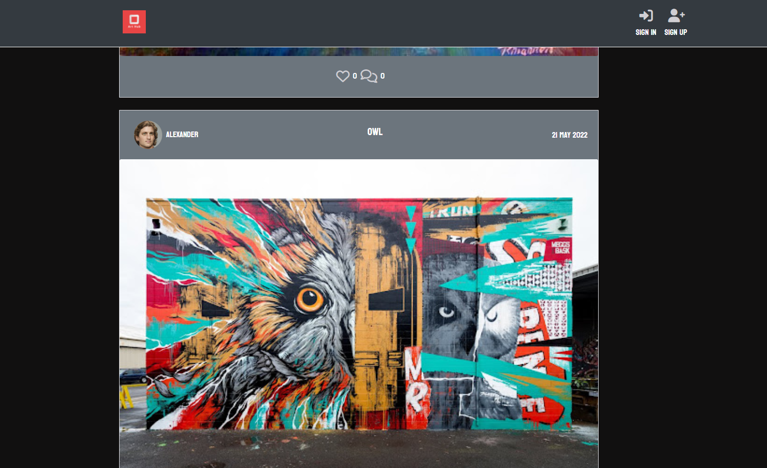 Image of the arthub react