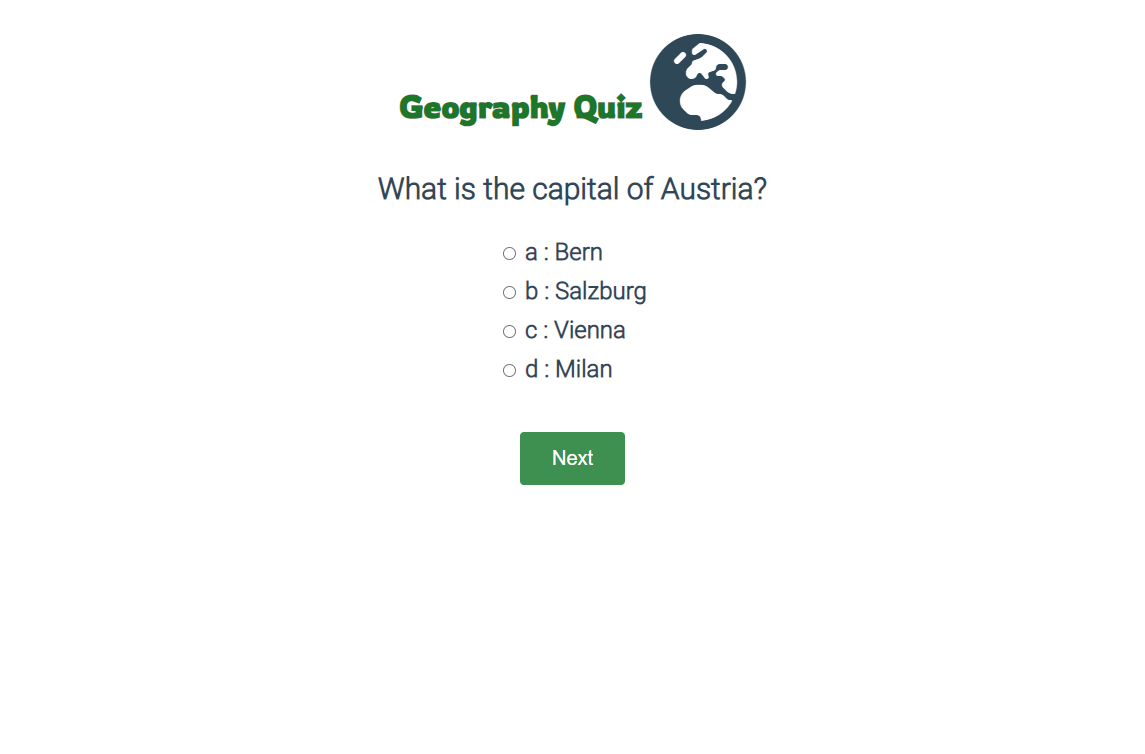 Image of Geography Quiz app